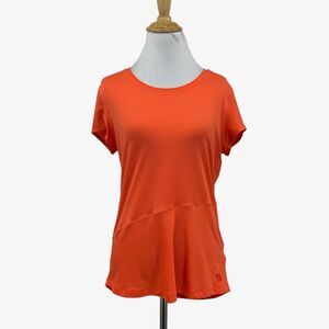 Mountain Hardwear Shirt Womens S Small Flame Orange Short Sleeve Wicked Lite Tee